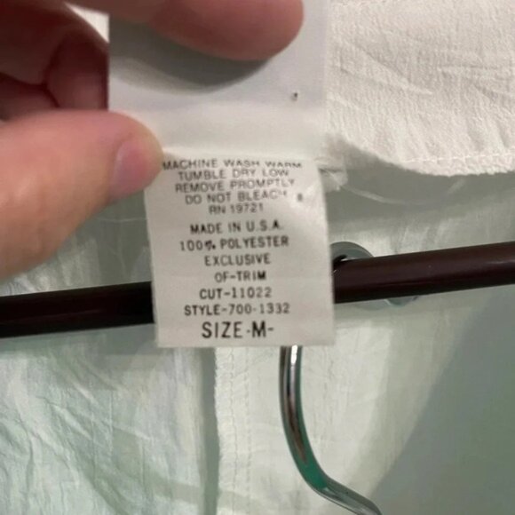 Vintage Picket & Post Women’s Windsuit Top Pants Size Medium 80’s Retro White - Picture 5 of 9